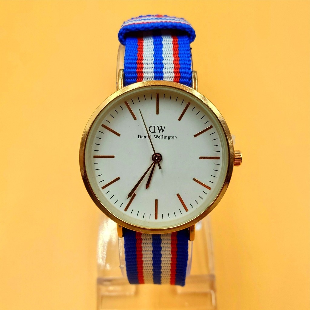 <READY STOCK> GENEVA JAM TANGAN WANITA CANVAS KOREA FASHION JAM TANGAN MURAH WATCH WOMEN WATCH C05-DW-8 big