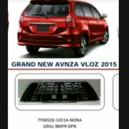 Gril grile grill bemper depan Grand New Avanza Veloz 2015,2016,2017,2018,2019,2020 Nhf baru