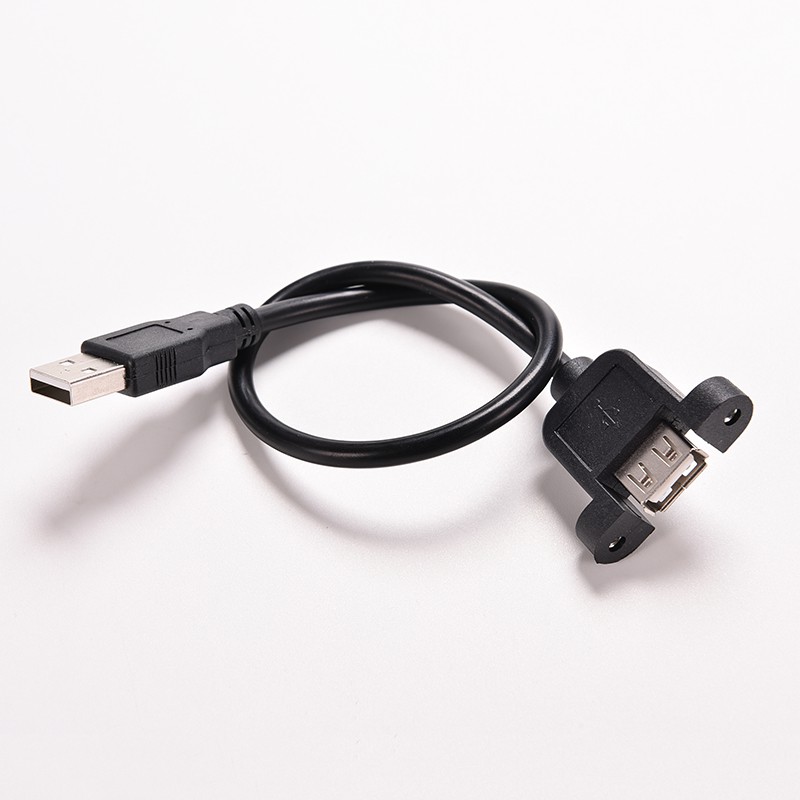 (Ele) Kabel Extension Usb 2.0 Male Ke Female Panjang 1.64ft Warna Putih