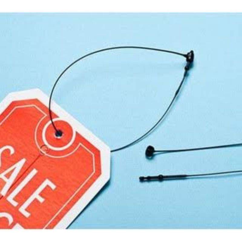 

10PCS - BISA BELI BANYAK - HITAM - LOOP PINS - TALI HANGTAG - TALI LABEL - TALI TAG