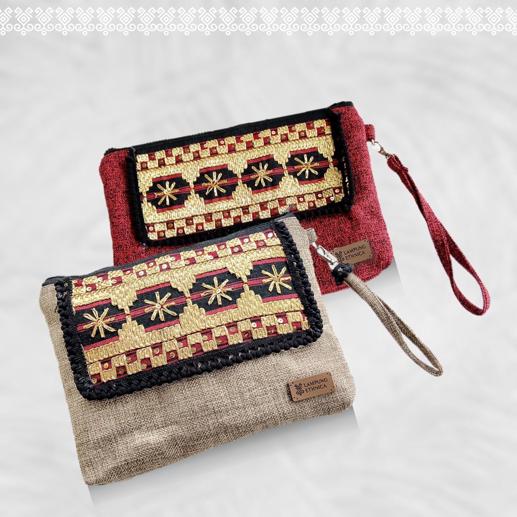 LAMPUNG ETHNICA OFICIAL - TAPIS LAMPUNG ASLI - VLAMPUNG ETHNICA OFICIAL - TAPIS LAMPUNG ASLI - Pouch