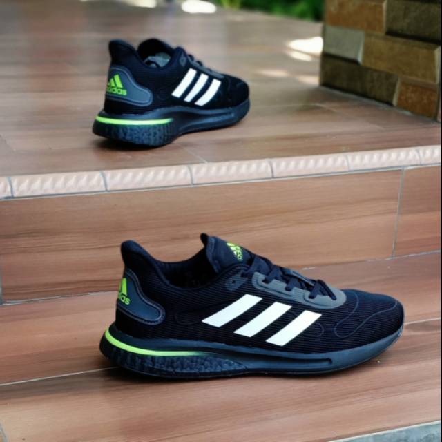 Original BNWB Sepatu Adidas Supernova Boost Black Neon