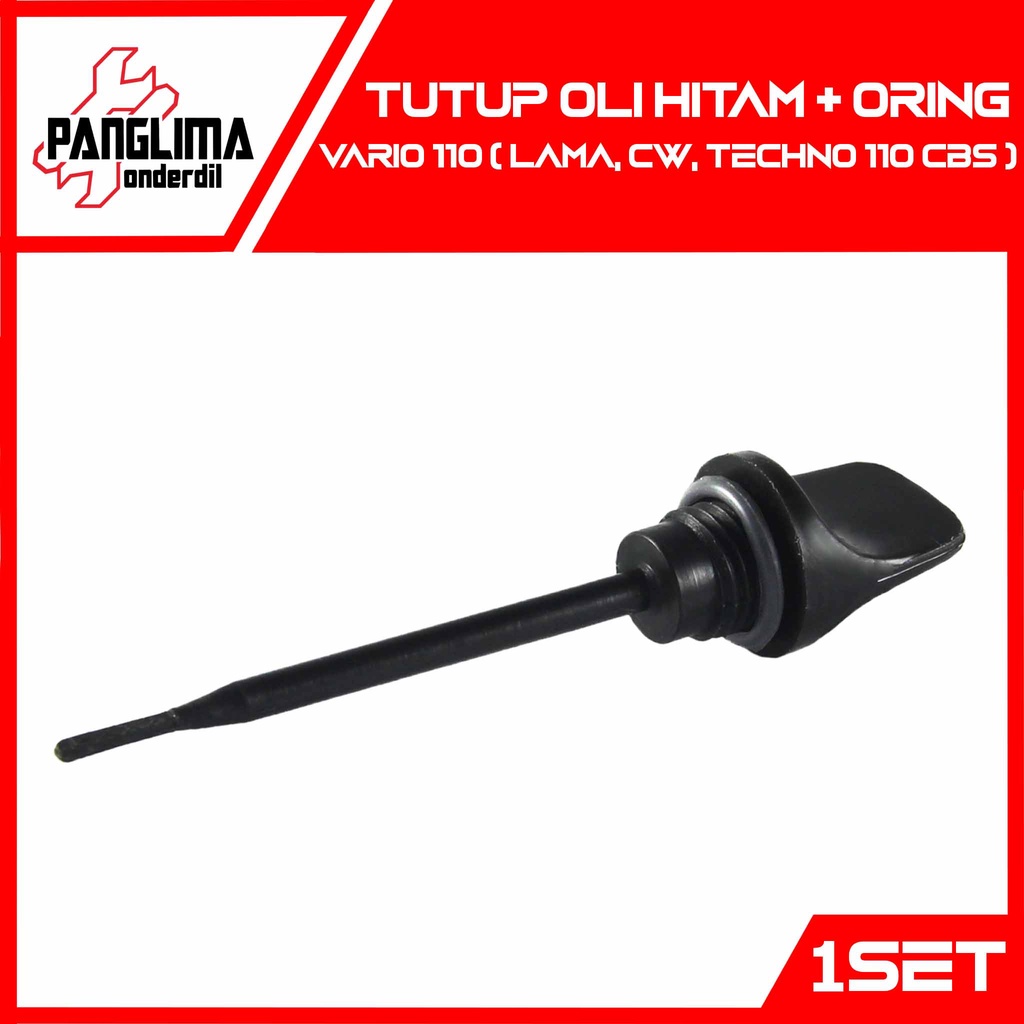 Tutup Oli Mesin Atas Hitam Vario 110 Lama &amp; Vario 110 CW Karbu Old &amp; Vario Techno 110 CBS Penutup-Colokan Seal-Oring-Karet Set