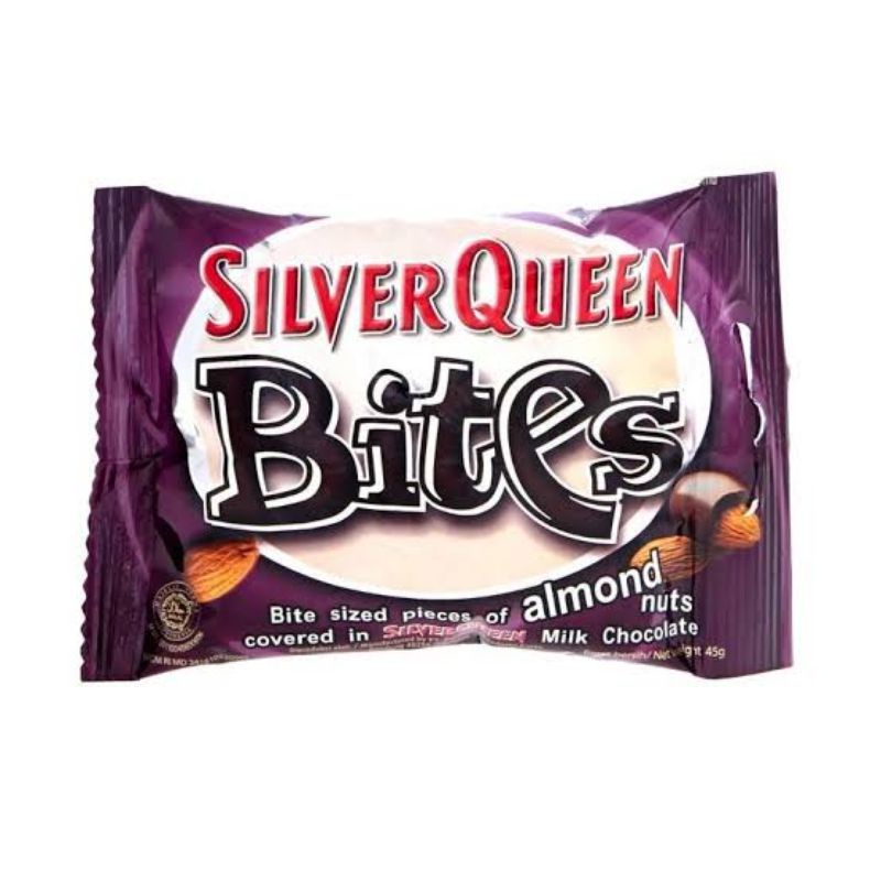 SilverQueen bites almond/cashew/dark 35gr