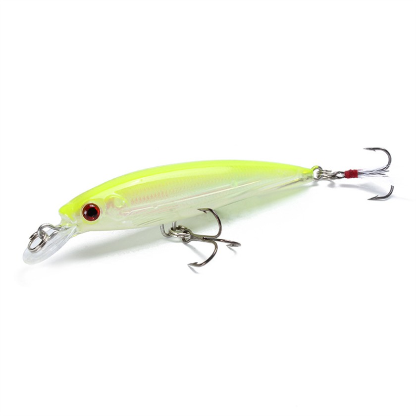 1Pcs Minnow Umpan Pancing Fishing Lure Hard Bait Bentuk Ikan Imitasi Panjang 9cm Berat 7.2g 10 Warna