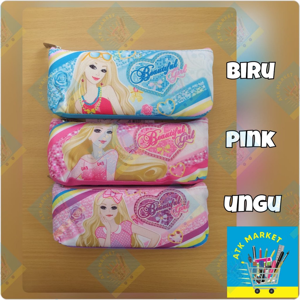 

Kotak Tempat Pensil / Pensil Case Kain Motif Barbie SD0001