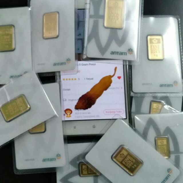 Emas Antam 5 Gram Press