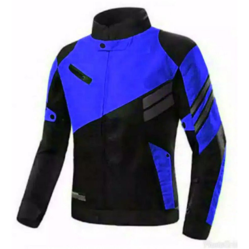 Jaket pria Jaket Motor Touring Exclusive Taslan Double Strip (Waterproof) TERMURAH DI SHOPEE! SUPPLIER JAKET!