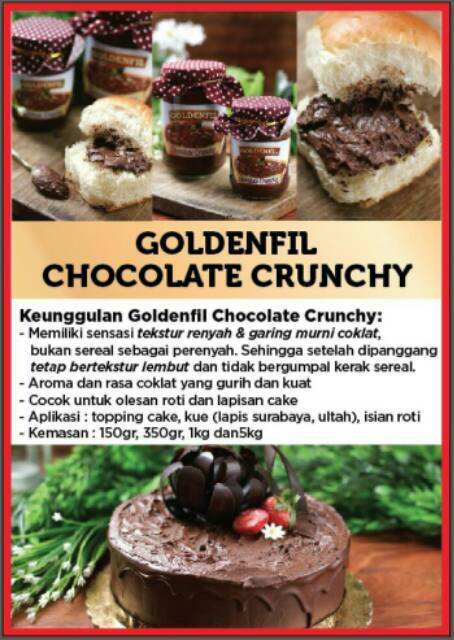 Slei Goldenfil choco crunchy / slei coklat goldenfil/ slei coklat crunchy FREE PACKGING DUS