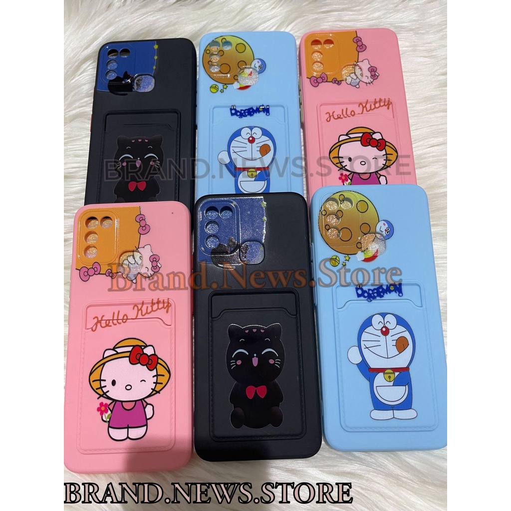 SOFT CASE KARAKTER/ BONEKA + SLOT CARD INFINIX SMART 4/ SMART 5/ HOT 10S/ HOT 10 PLAY/ HOT 9 PLAY/ SMART 6 NFC/ HOT 10T/ HOT 11 PLAY/ SOFTCASE SILIKON KARTUN DOMPET KARTU