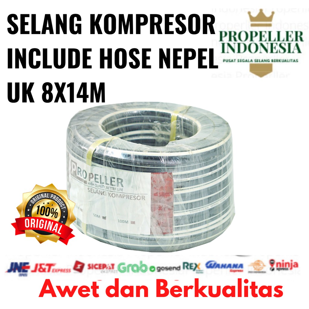 Selang Paket Kompresor Hitam 50M hose Selang Kompresor Angin Selang Kompresor Angin