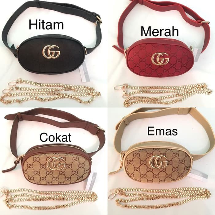 HOT PROMO    Tas Wanita Tas Batam Import Gucci Belt Nagita Mini Canvas IB
