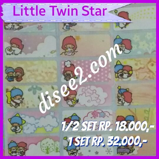 

Sticker Nama Waterproof LITTLE TWIN STARS