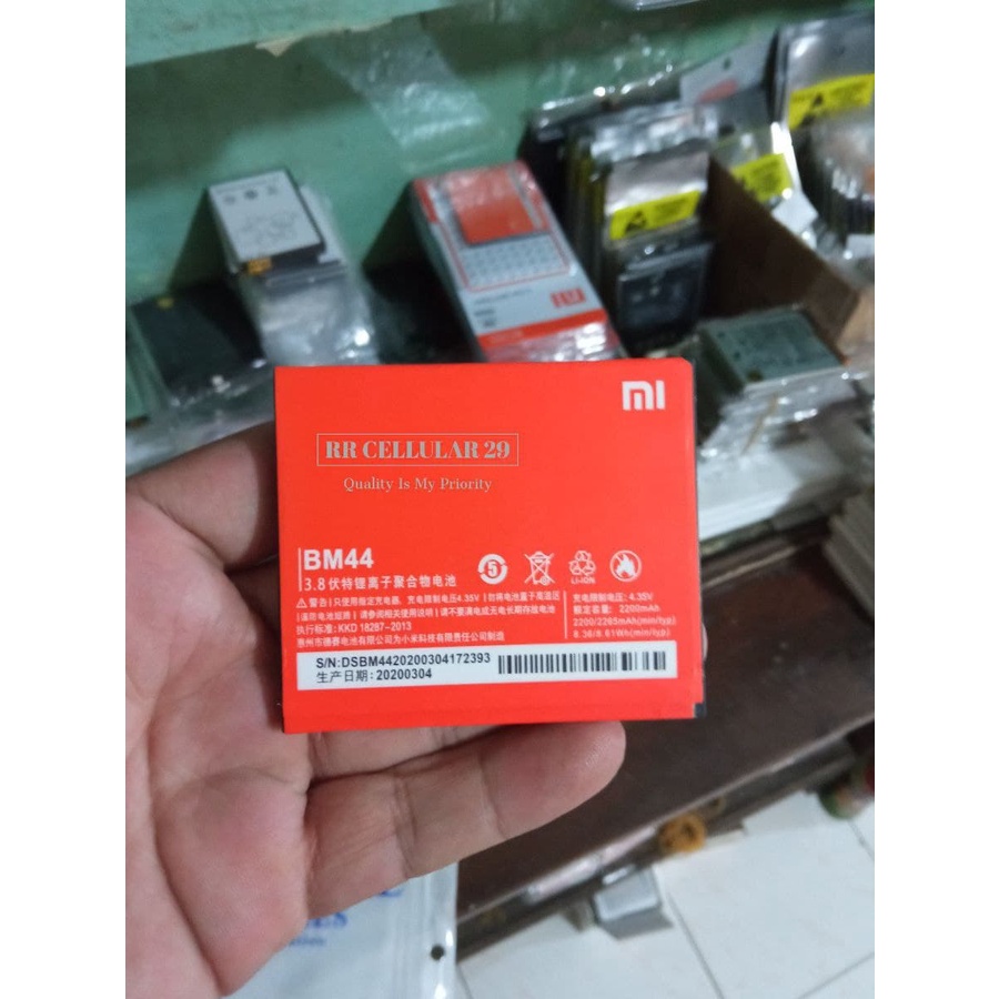 Batre Batrei Baterai Hp Original Xiaomi Xiomi Redmi 2 - Redmi 2S - Redmi 2 Prime Model BM44 Battery