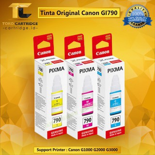 Tinta Canon GI-790 790 GI790 Original Ink Printer G1000 G2000 G3000 G4000 G1010 G2010 G3010 G4010