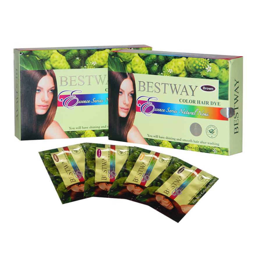 BESTWAY SACHET NONI MAGIC COLOR HAIR DYE SHAMPOO PEWARNA RAMBUT CAT BSY