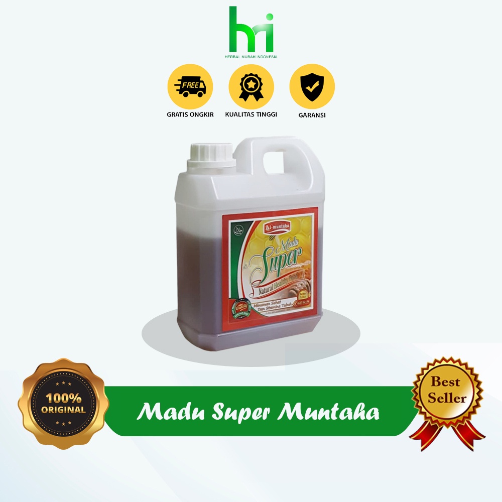 

Madu Super Muntaha 1KG / Madu Murni MUNTAHA SUPER 1KG Herbal 100% Original