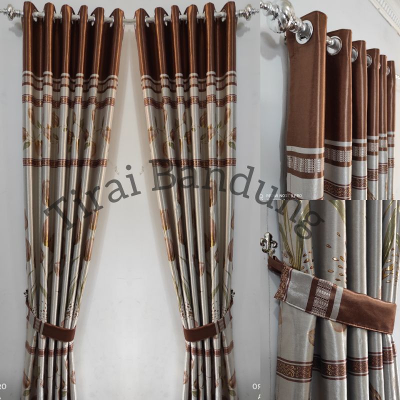 Holly Dstore Gorden Lebar 130Cm X Tinggi 250Cm Dan 270Cm, Tirai Gorden, Gorden Blackout Premium