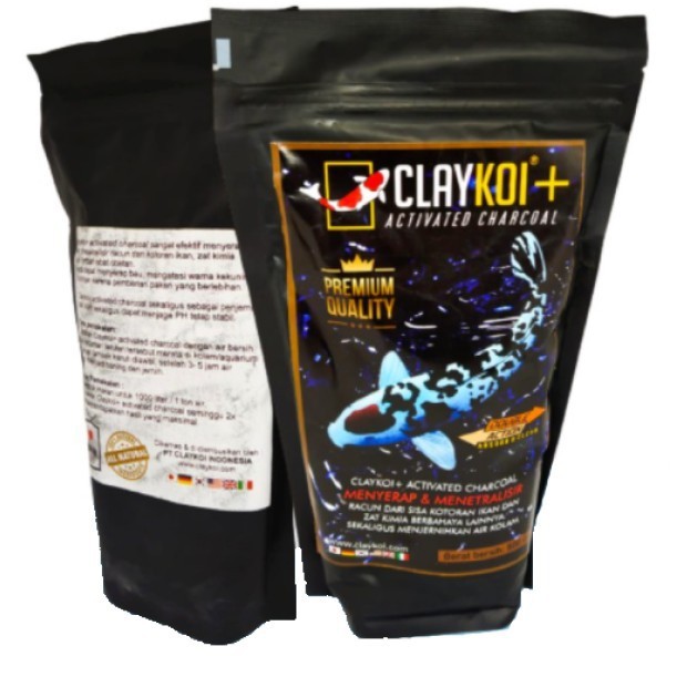 Clay Koi Plus/ClayKoi Plus Hitam Mineral dan Penjernih Kolam/Aquarium 250gr