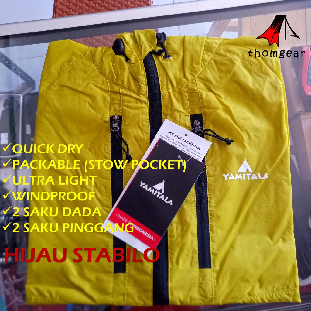 Jaket Ultralight Yamitala Bike To Work Quickdry Packable M L XL XXL Thomgear Adventure Paiton