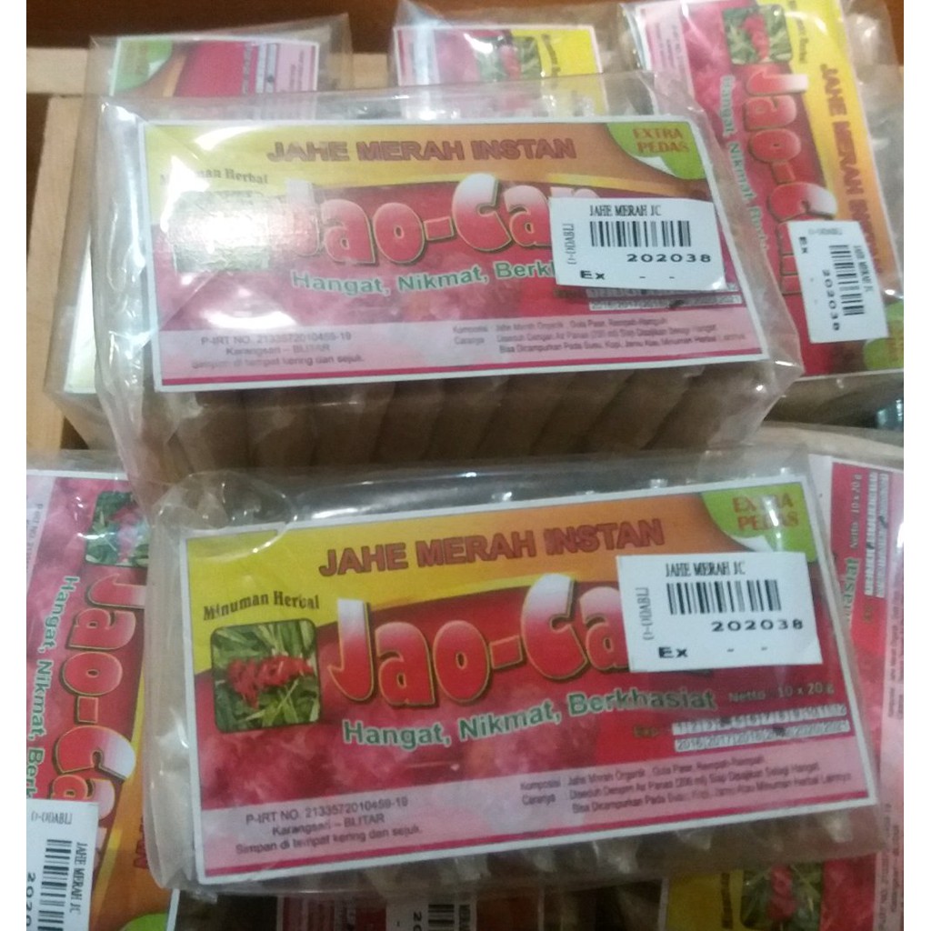

Jahe Merah Instan Pedas Khas Blitar