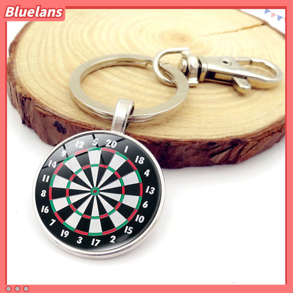 Gantungan Kunci Bentuk Dart Board Gaya Vintage Untuk Unisex