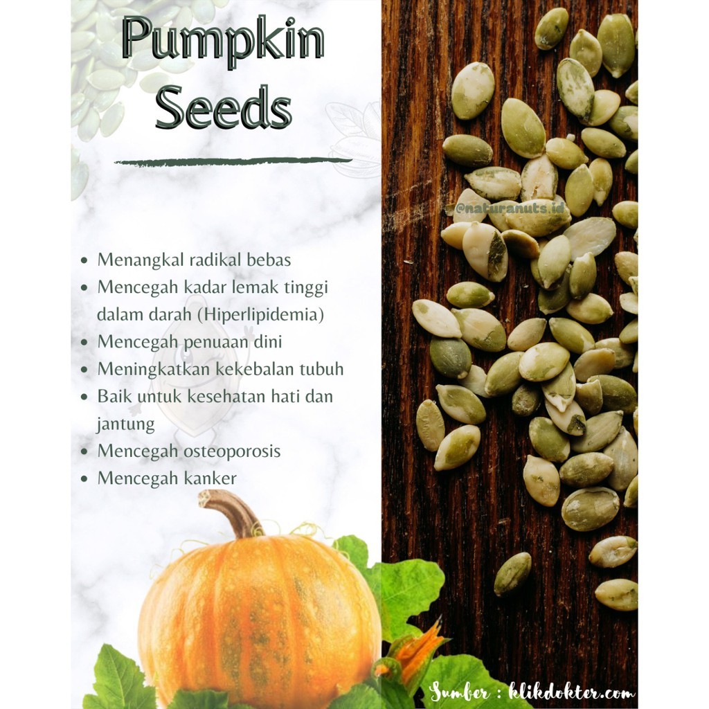 Pumpkin Seed 1kg / biji labu camilan sehat / pepita