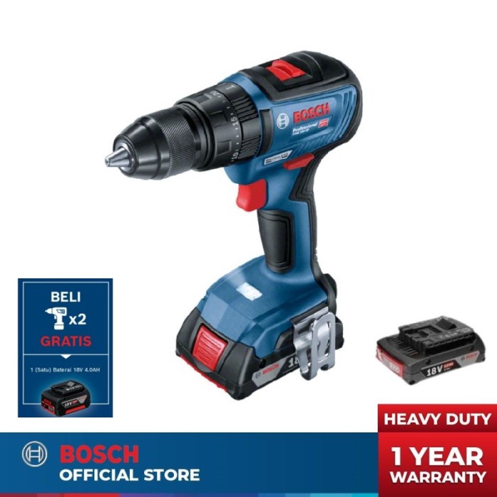 Mesin Bor Bosch Gsb 18V-50 Professional 18V Cordless