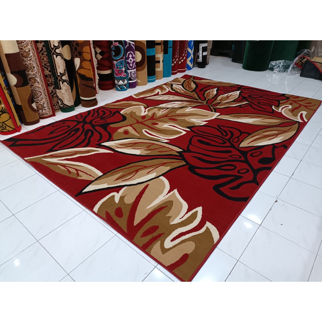 Karpet permadani momento ukuran 210cm x 310cm tebal 5mm bahan polyphropylene
