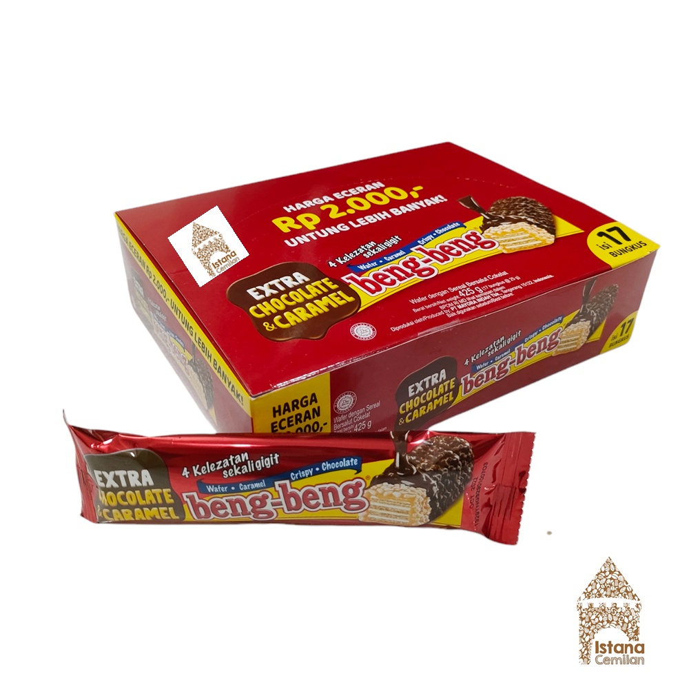 Beng Beng Cemilan Coklat Paling Favorit 25 Gram (isi 17 Pcs)