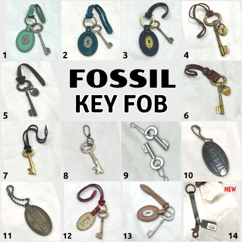 Preloved Fossil Keyfob Key Heart Key Fob Plat