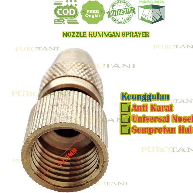 Nosel spuyer Apollo Nozzle Lubang 1 Lurus