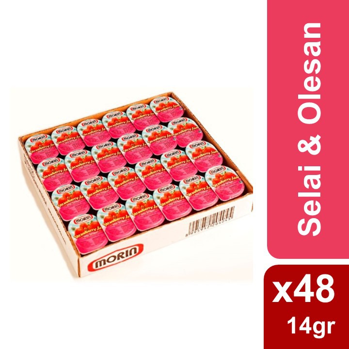 Morin Strawberry Jam portion pack 14g x 48 Shopee Indonesia