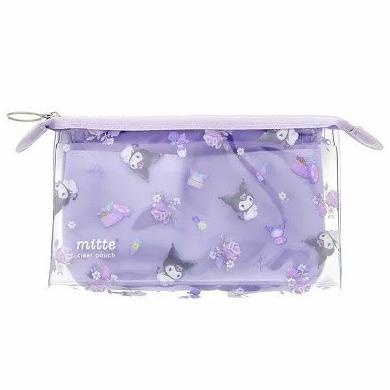 

SUN-STAR MITTE SANRIO KUROMI CLEAR POUCH PENCIL CASE KOTAK PENSIL LIMI DFD6546E