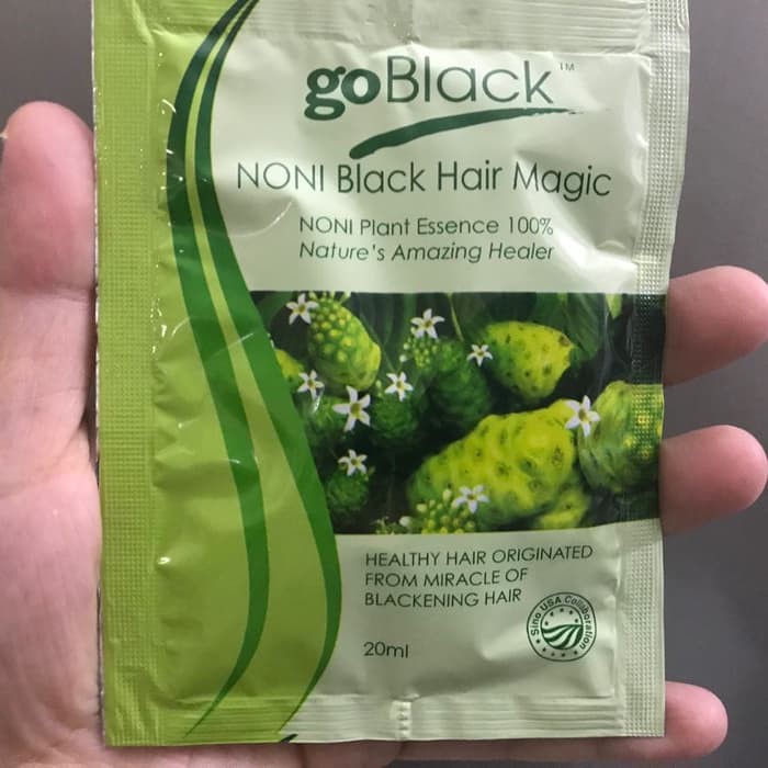 [ SACHET ] GO BLACK NONI HAIR SHAMPO - BSY GO BLACK - BSY SHAMPO NONI