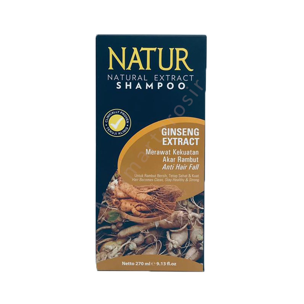 Natur / Shampoo / Tea tree oil / Gingseng extract / 270ml