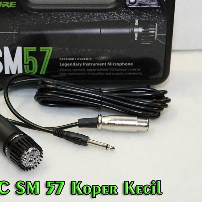 ۩ Mic Kabel SM 57 + KOPER / Professional Microphone Instrumen Cable SHURE SM57 / Mic Vocal SM-57 ➩