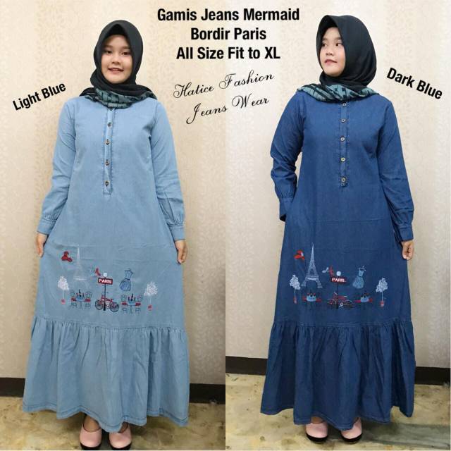 Gamis Jeans Original Shopee Indonesia