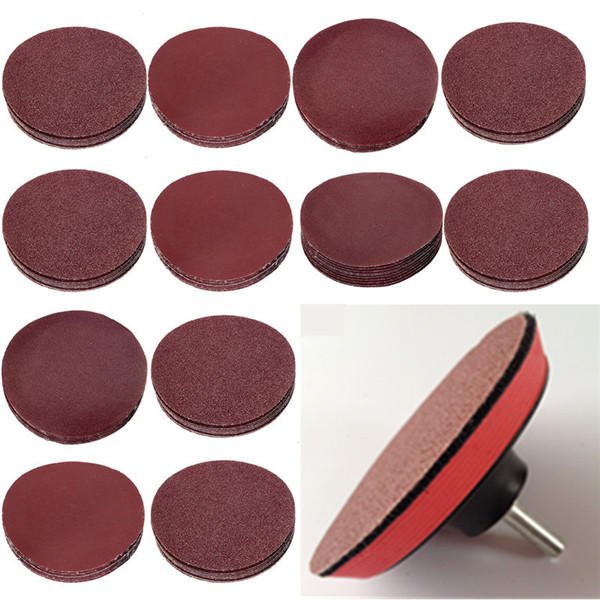 DISKON HARI INI Amplas Bulat VELCRO  Gerinda 4 Inch Amplas Tempel Grit 60 80 100 120 150 180 240 PER BOX 100 PCS