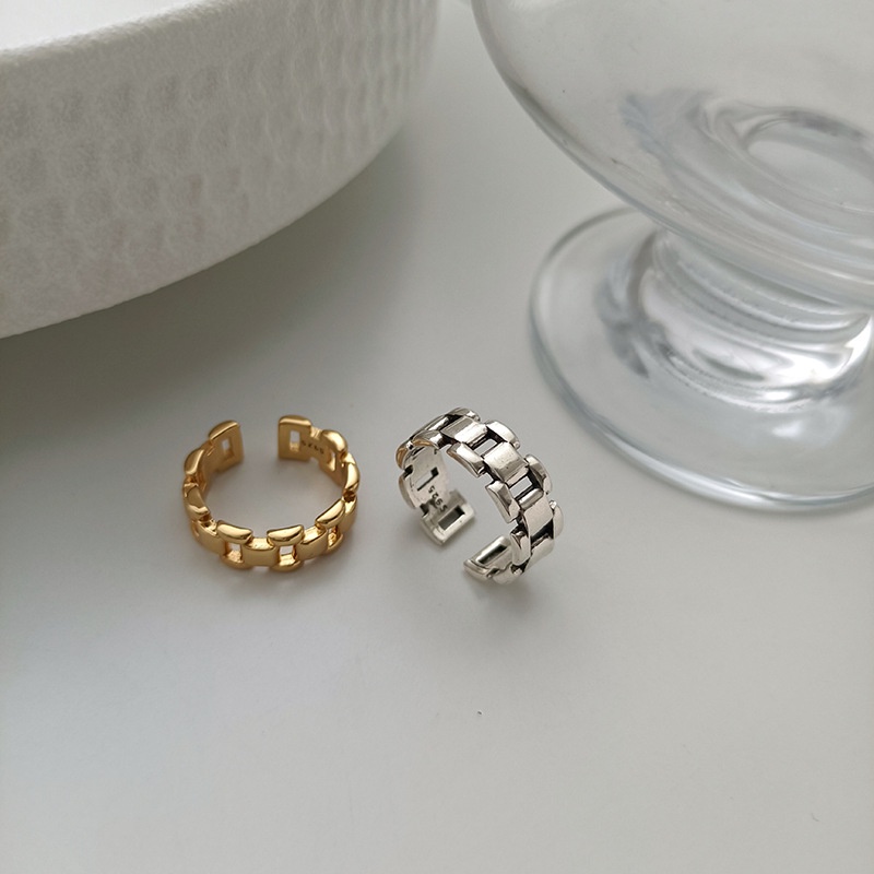 Chain Open Ring Accessories Retro Simple Personality Trendy Retro