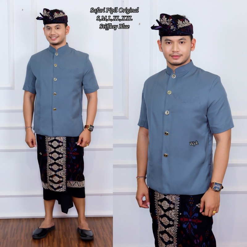 Safari Pipil Original/Baju Koko/Pakaian Adat Bali/Merk Bali Agung/Baca Deskripsi
