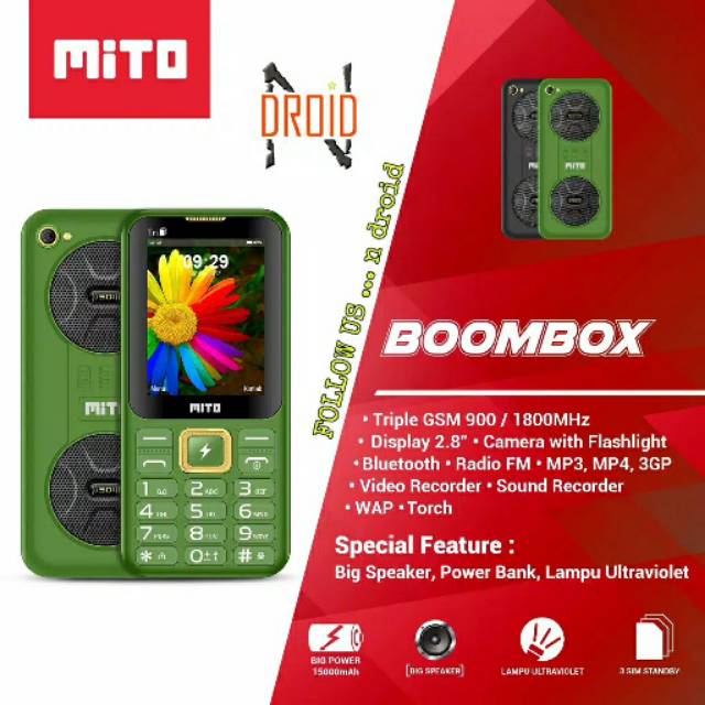MITO BOOMBOX - Candybar 2,8" BIG Speaker
