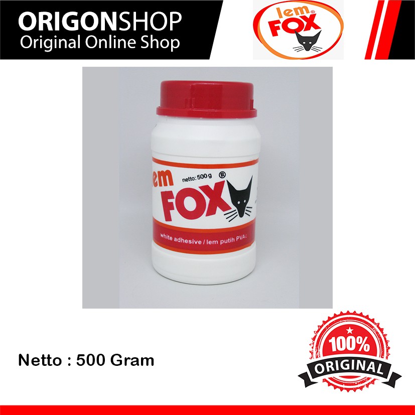 

Fox Lem PVac Botol 500 g / Lem Kayu