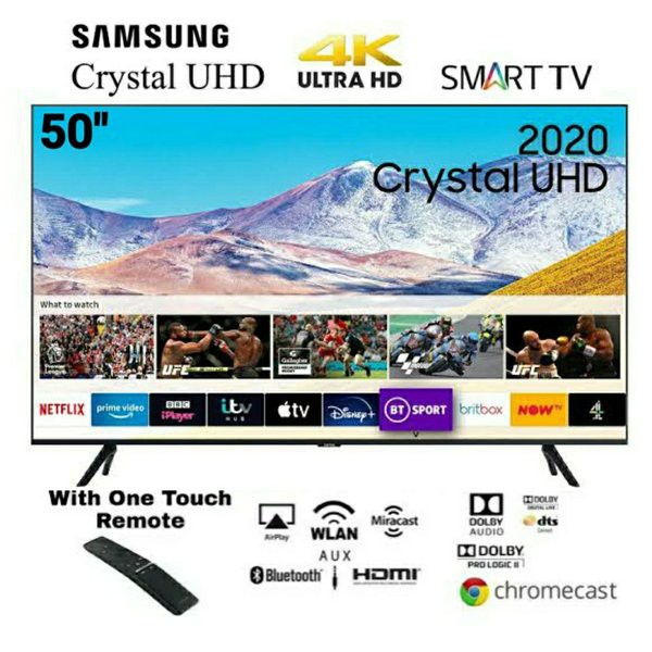 SAMSUNG LED SMART TV 50TU8000 50 INCH CRYSTAL UHD 4K - UA50TU8000 NEW MODEL