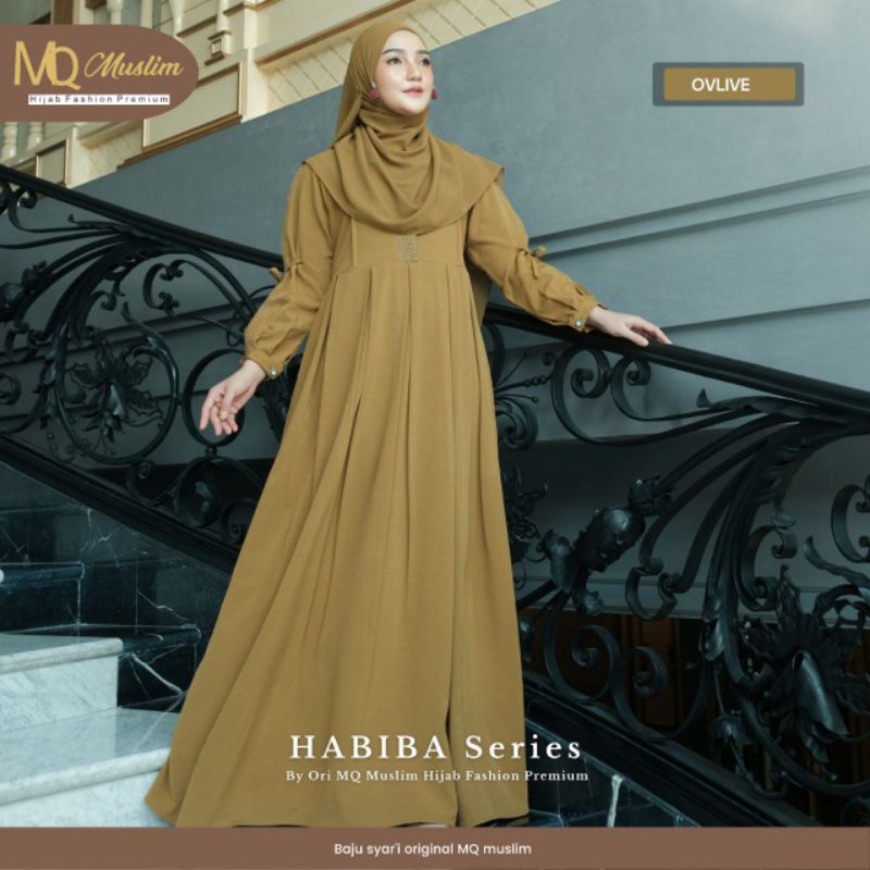 Gamis/Habiba dress by MQ MUSLIM//READY STOK