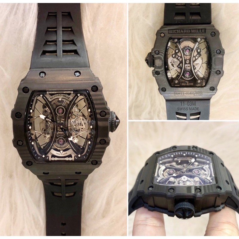 RICHARD RM 11 03 CARBON FULLBLACK ULTIMATE SWISS CLONE 1:1