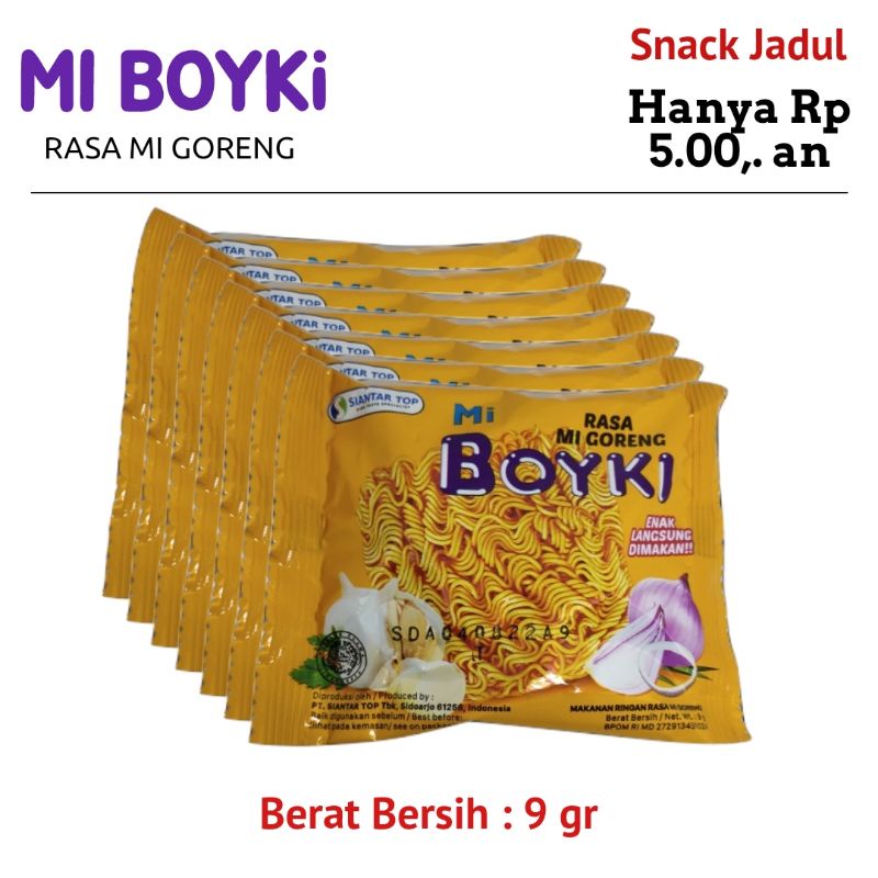 

[murah] Snack Boyki jadul Rasa Mie Goreng @9 gram. per 6 pcs