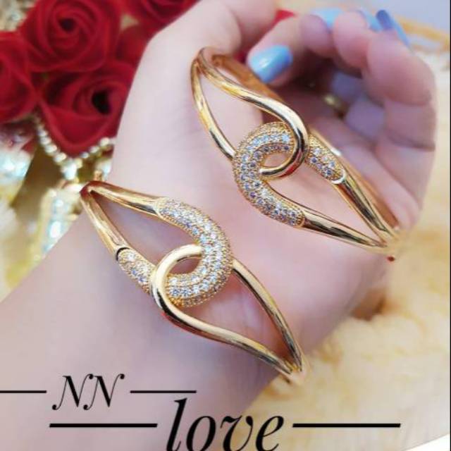 Xuping gelang lapis emas 24K 0415