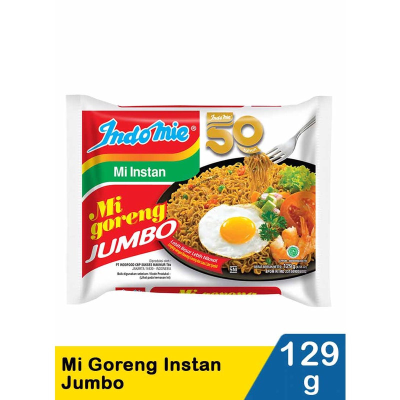 

Indomie Goreng Jumbo Mi Instan 128 gram