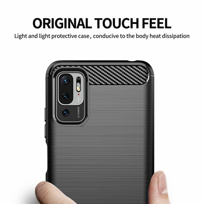 Softcase Pocophone M3 Pro 5G - Case Ipaky Carbon Redmi Note 10 5G